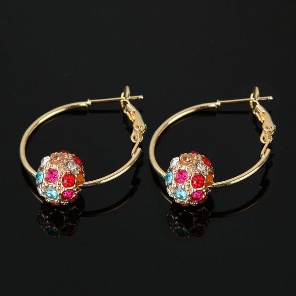 Avtoit | Fashion Austrian Crystal Ball Gold/Silver Earrings