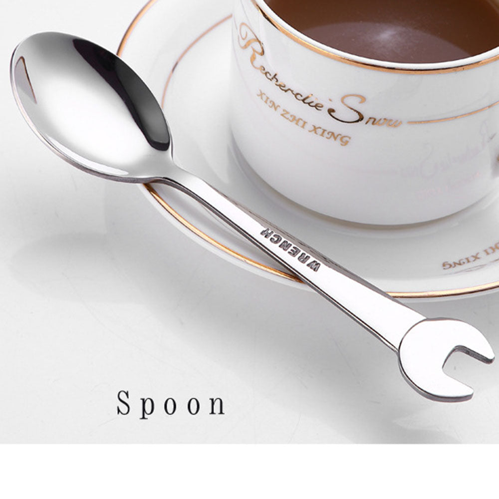 Avtoit | Creative Wrench Shape Fork Spoon Cutlery Set