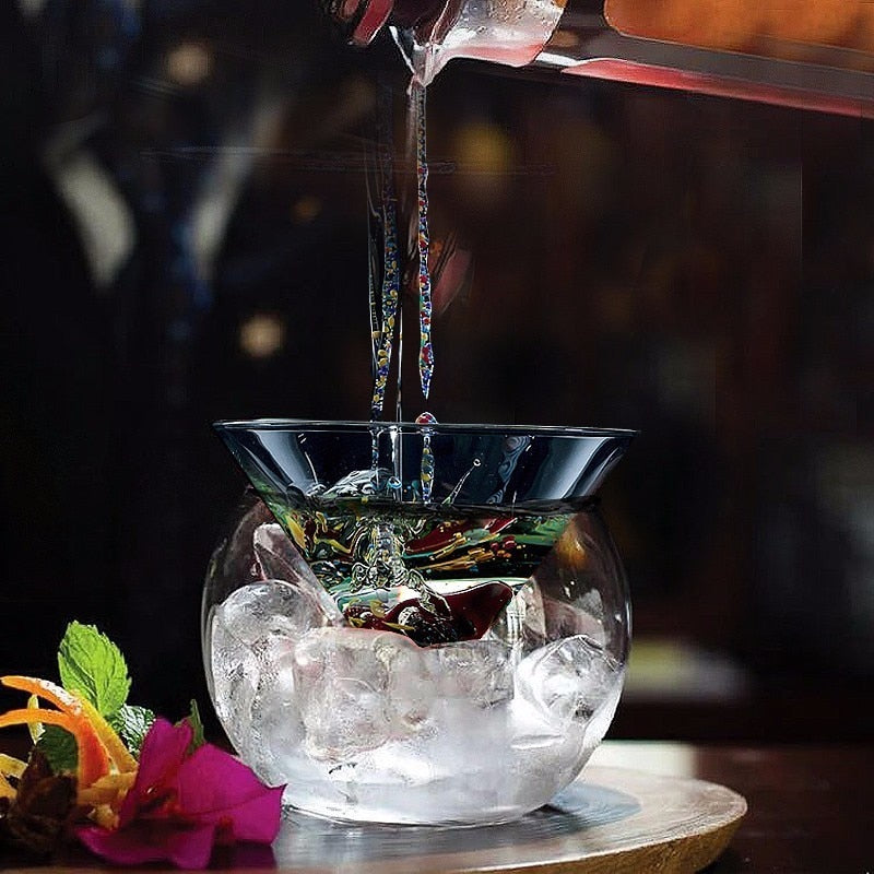 Avtoit | Crystal Iced Cone Cocktail Glass