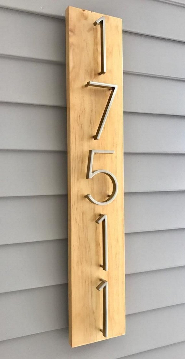 Avtoit | Silver modern house numbers