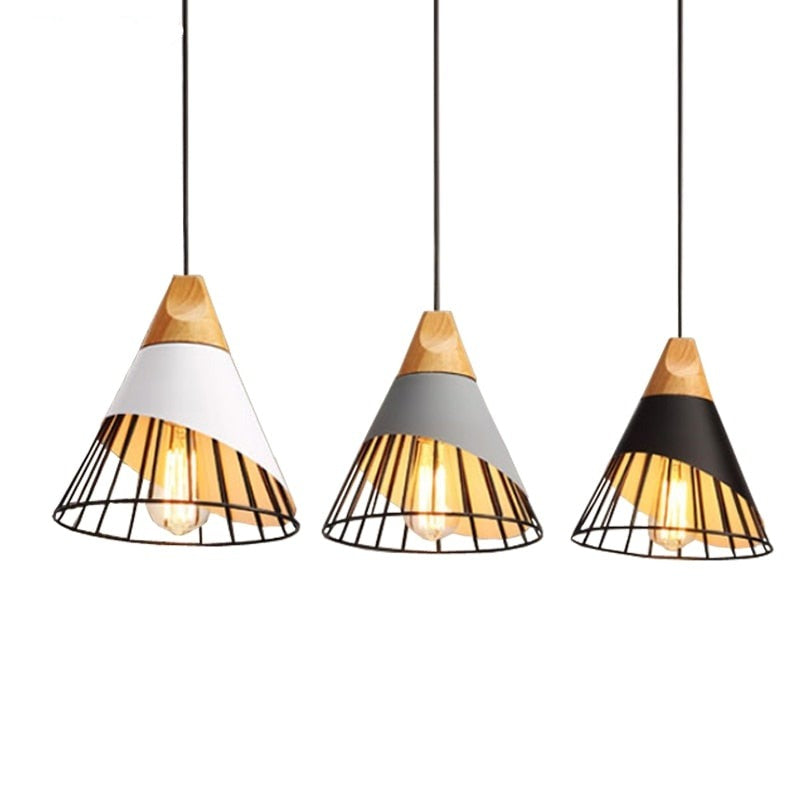 Avtoit | Modern Wooden Cone Pendant Lights