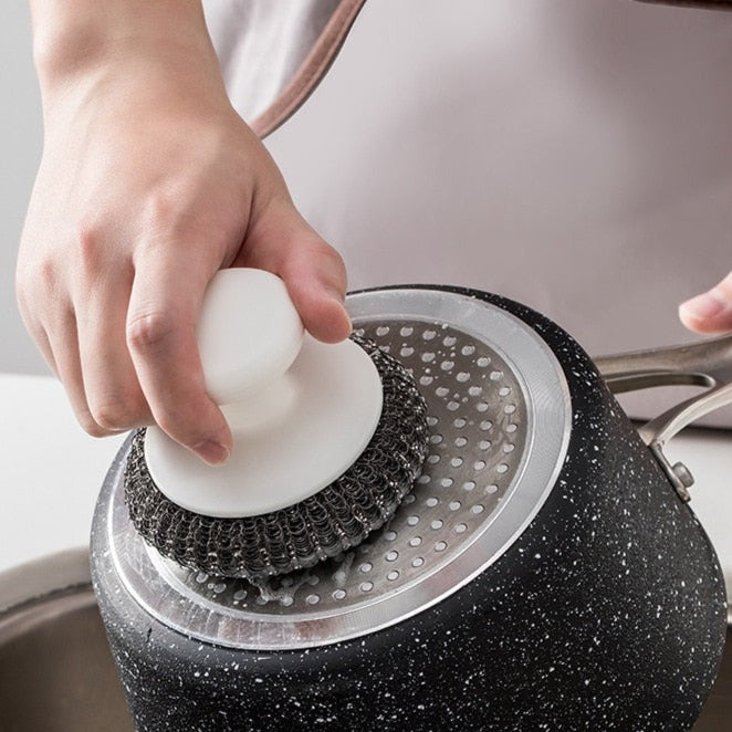 Avtoit | Easy Dishwashing Stainless Steel Ball Brush