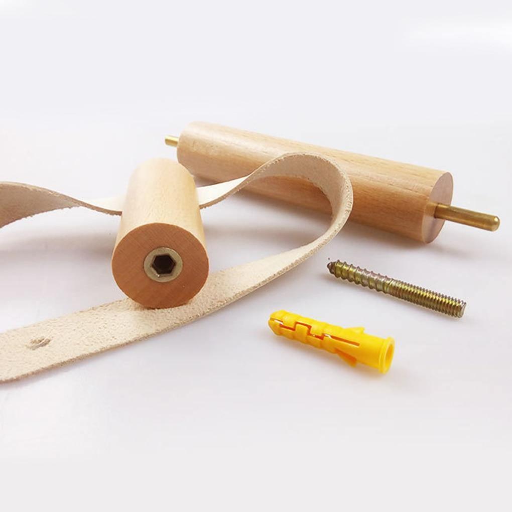 Avtoit | High-Quality Toilet Paper Holder | Oak & Faux Leather | Minimalist Bathroom Design