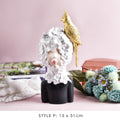 Avtoit | Nordic Bubble Bow-Knot Girl Sculpture Home Decor