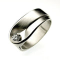 Avtoit | Korean New Design Simple Chic Silver Color  White Zircon Ring for Women