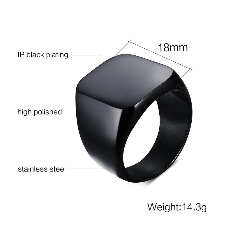Avtoit | Cool Fashion Individuality Signet Ring for Men