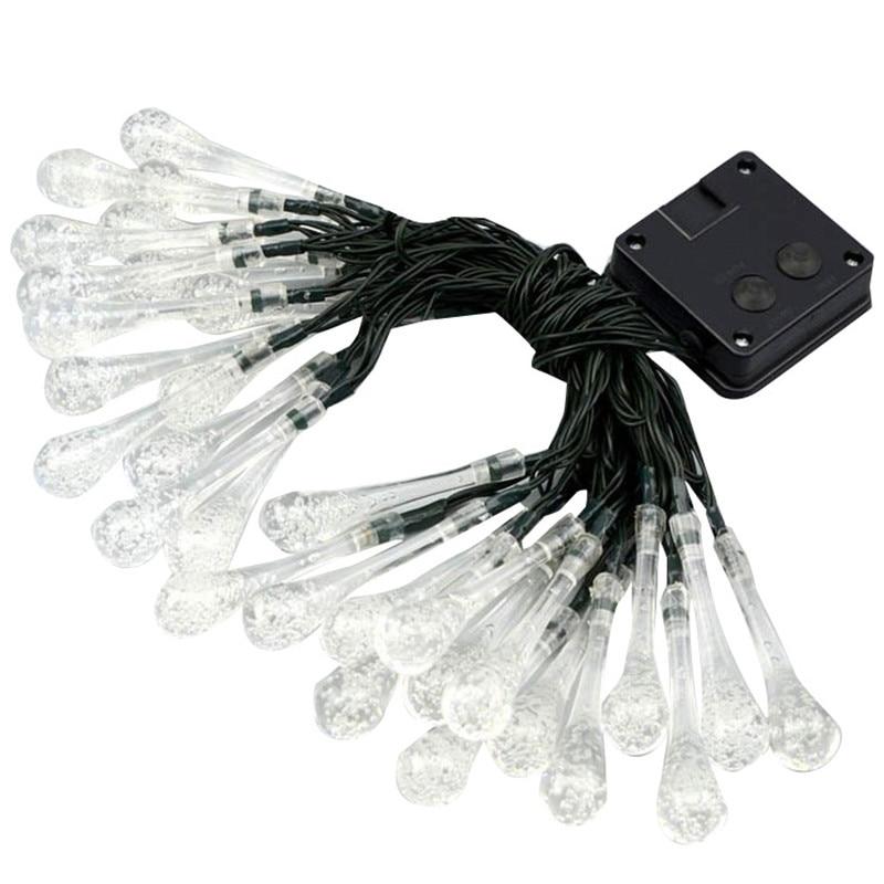 Avtoit | LumiDew Solar Drops String Lights | Solar-Powered LED String Lights for Garden & Terrace | Warm White, White & Multicolor