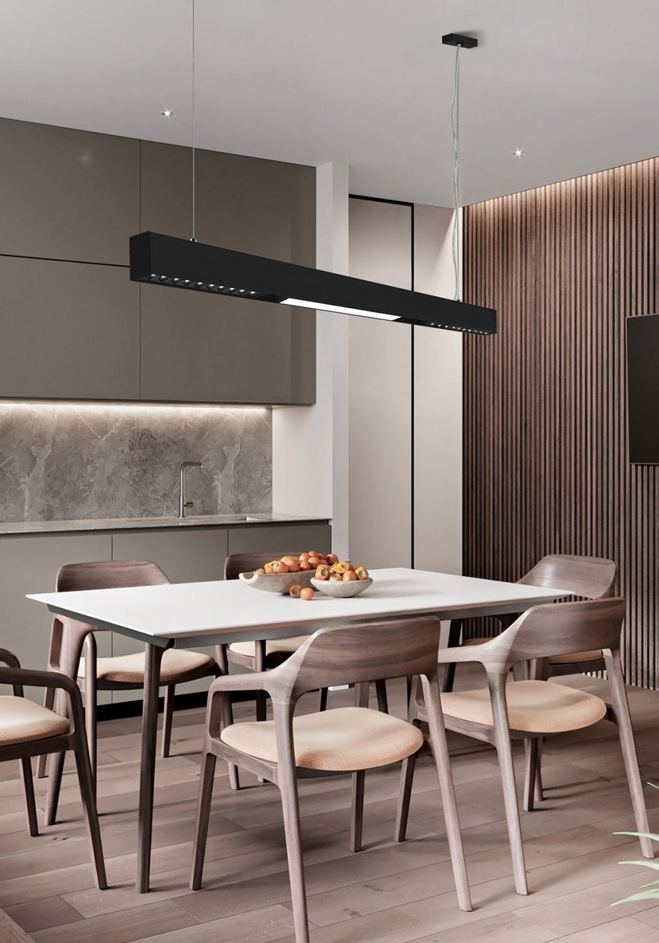Avtoit | Wall-Mounted Black Continuous Magnetic Track System Light