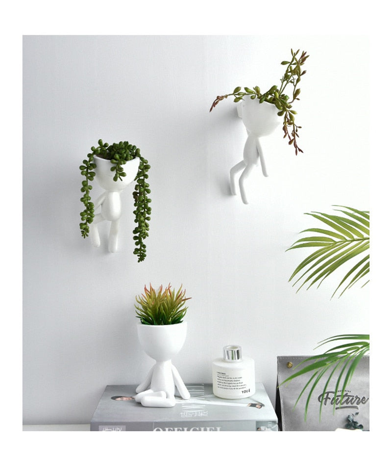 Avtoit | Nordic Hanging Miniature Human Flower Pots