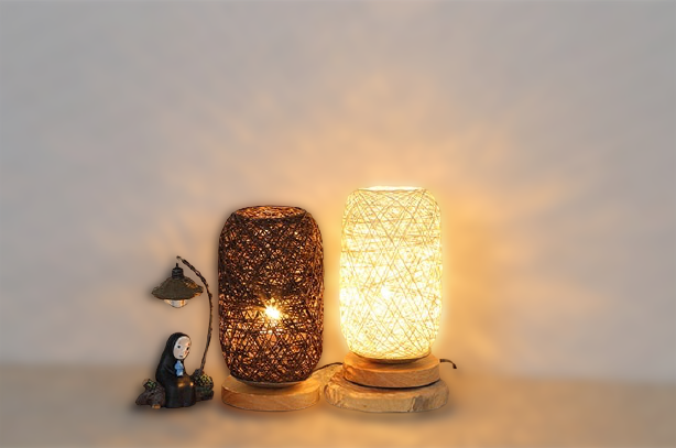 Avtoit | Table lamp made of rattan wood