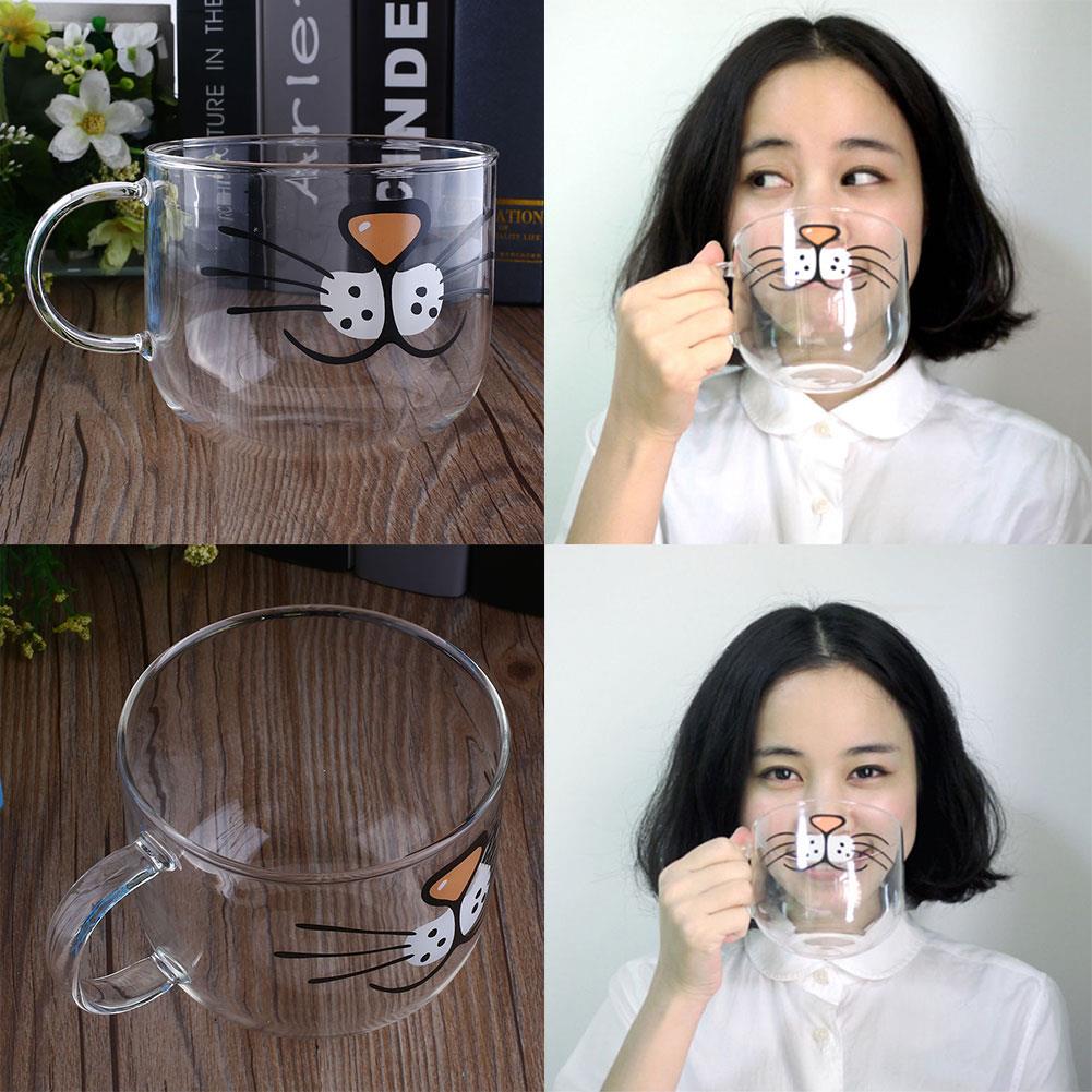 Avtoit | Cute Cat Glass Coffee Cup