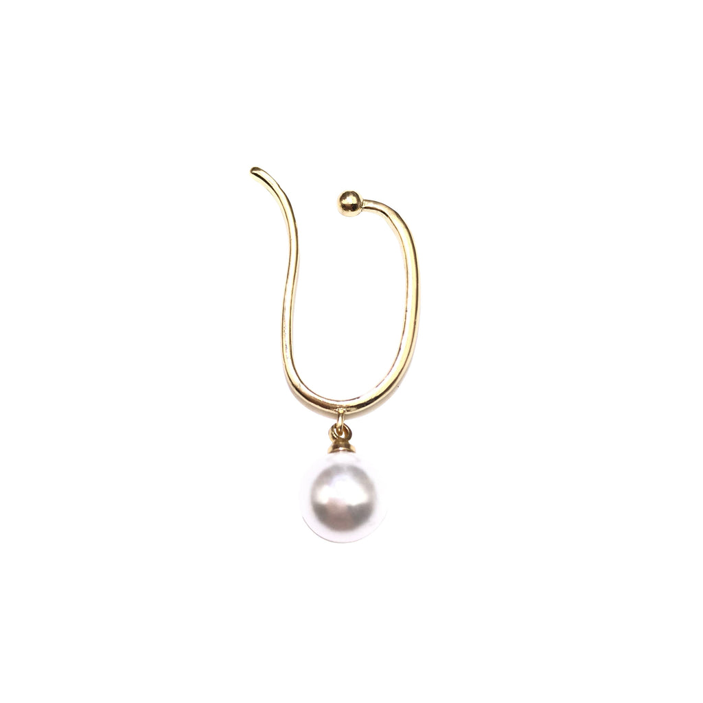 Avtoit | Minimalist Simulated Round Small Pearl Ear Cuff Earrings For Women