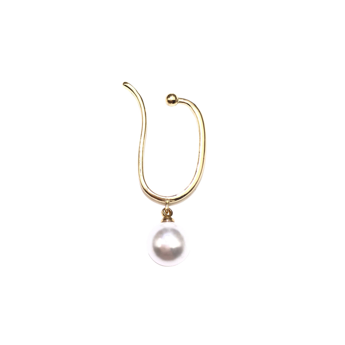 Avtoit | Minimalist Simulated Round Small Pearl Ear Cuff Earrings For Women