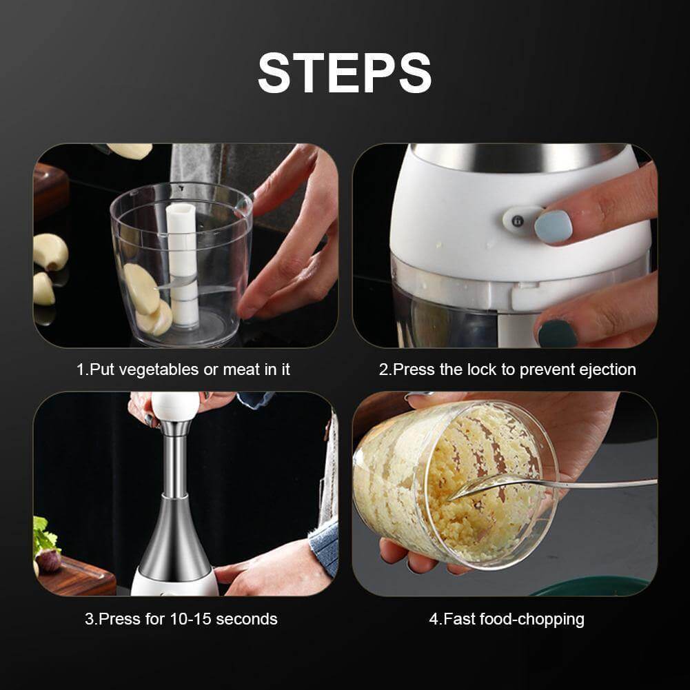 Avtoit | Stainless Steel Quick Garlic Vegetable Chopper