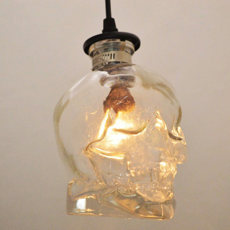 Avtoit | Retro Skull Glass Pendant Light