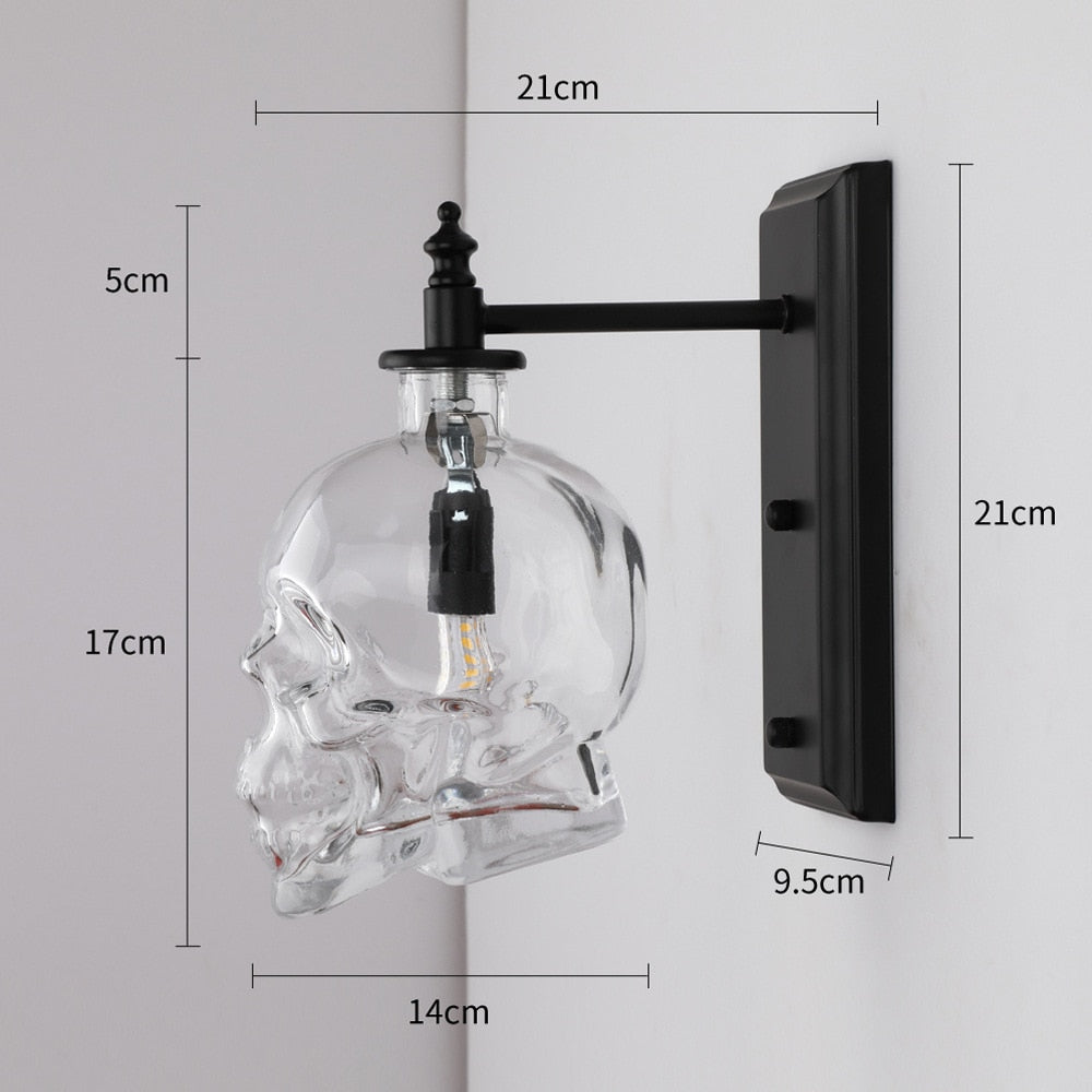 Avtoit | Retro Skull Glass Pendant Light