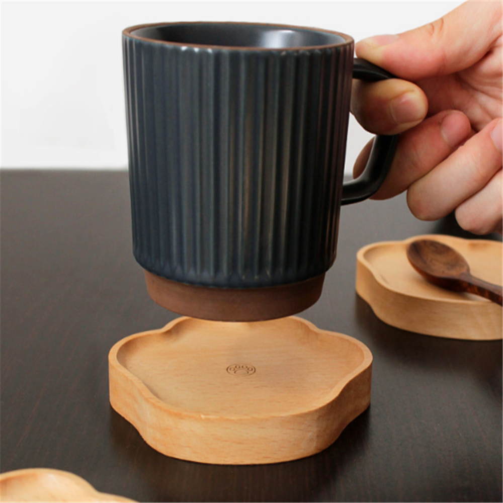 Avtoit | Cute Cat Paw Wooden Coaster