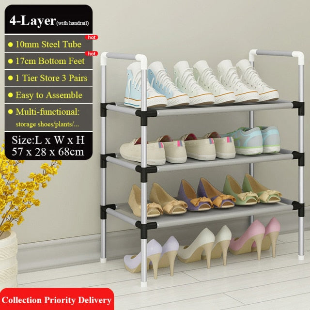 Avtoit | Adjustable 30 Pair Shoe Rack Space Saving Storage Organizer