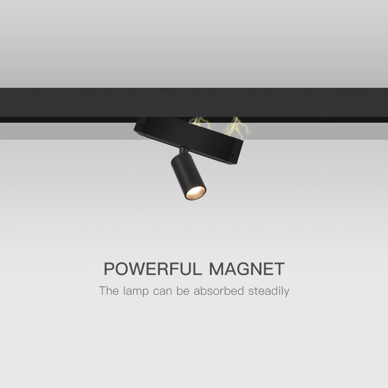 Avtoit | Wall-Mounted Black Continuous Magnetic Track System Light