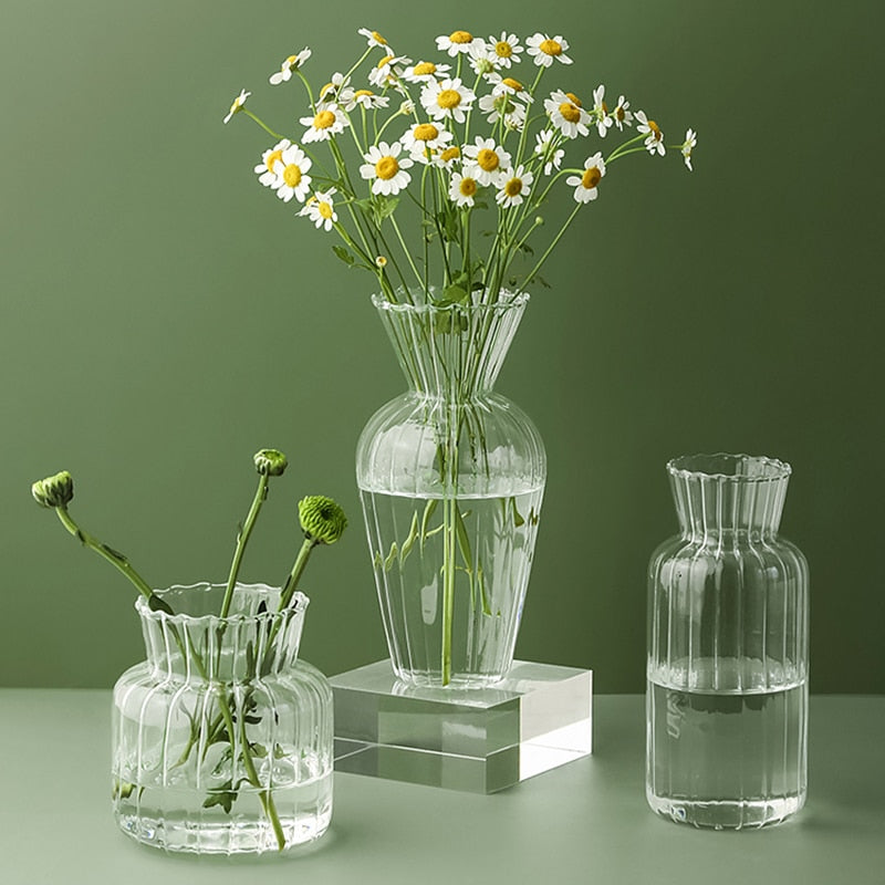 Avtoit | Petal-Textured-Glass Accents & Vases