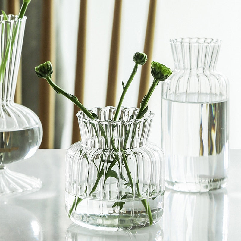Avtoit | Petal-Textured-Glass Accents & Vases