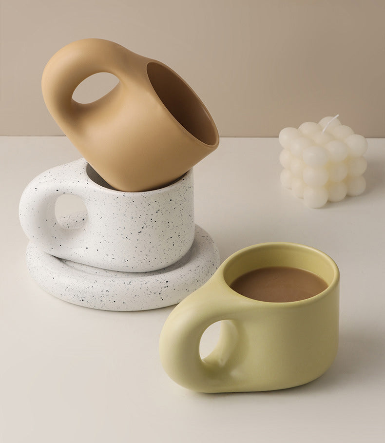 Avtoit | Nordic Ceramic Handle Handmade Mug