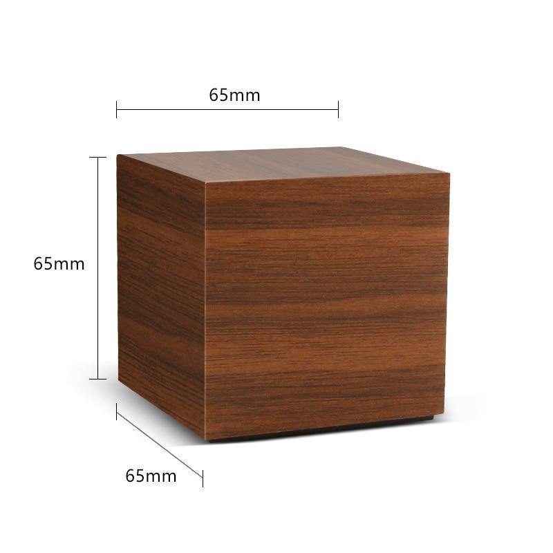 Avtoit | LED Alarm Clock in Wooden Cube Form