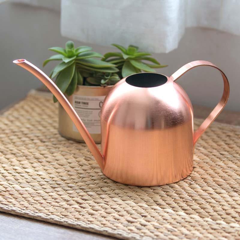 Avtoit | AquaGrace Stainless Steel Watering Can with Flexible Neck | Modern Design | Perfect Watering | Rustproof