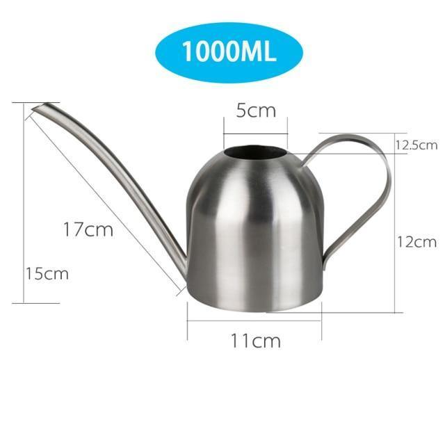 Avtoit | Stainless Steel Watering Can with Flexible Neck | Modern Design | Perfect Watering | Rustproof