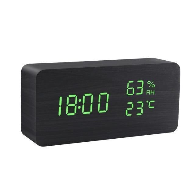 Avtoit | LED alarm clock in wooden cube shape