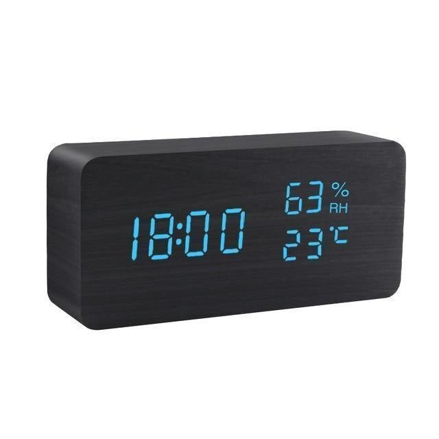 Avtoit | LED alarm clock in wooden cube shape