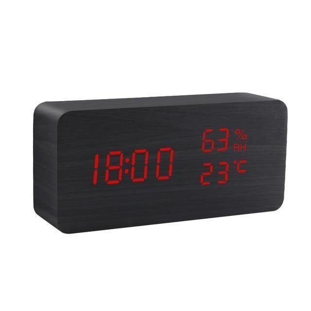 Avtoit | LED alarm clock in wooden cube shape