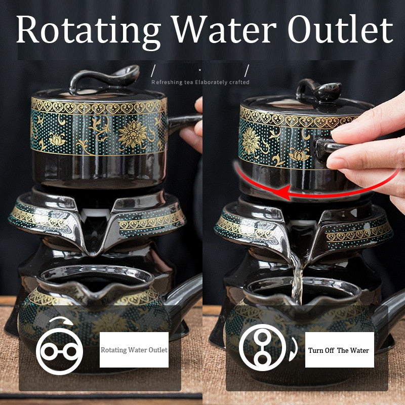 Avtoit | Vintage Chinese Style Unique Ceramic Tea Set