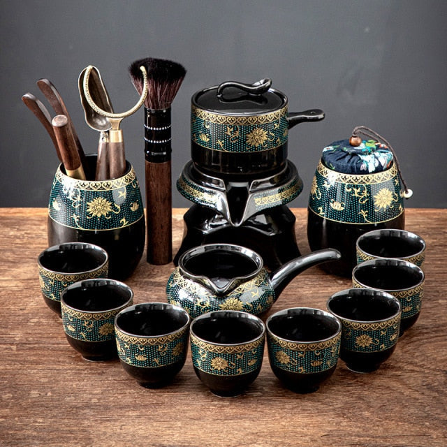 Avtoit | Vintage Chinese Style Unique Ceramic Tea Set