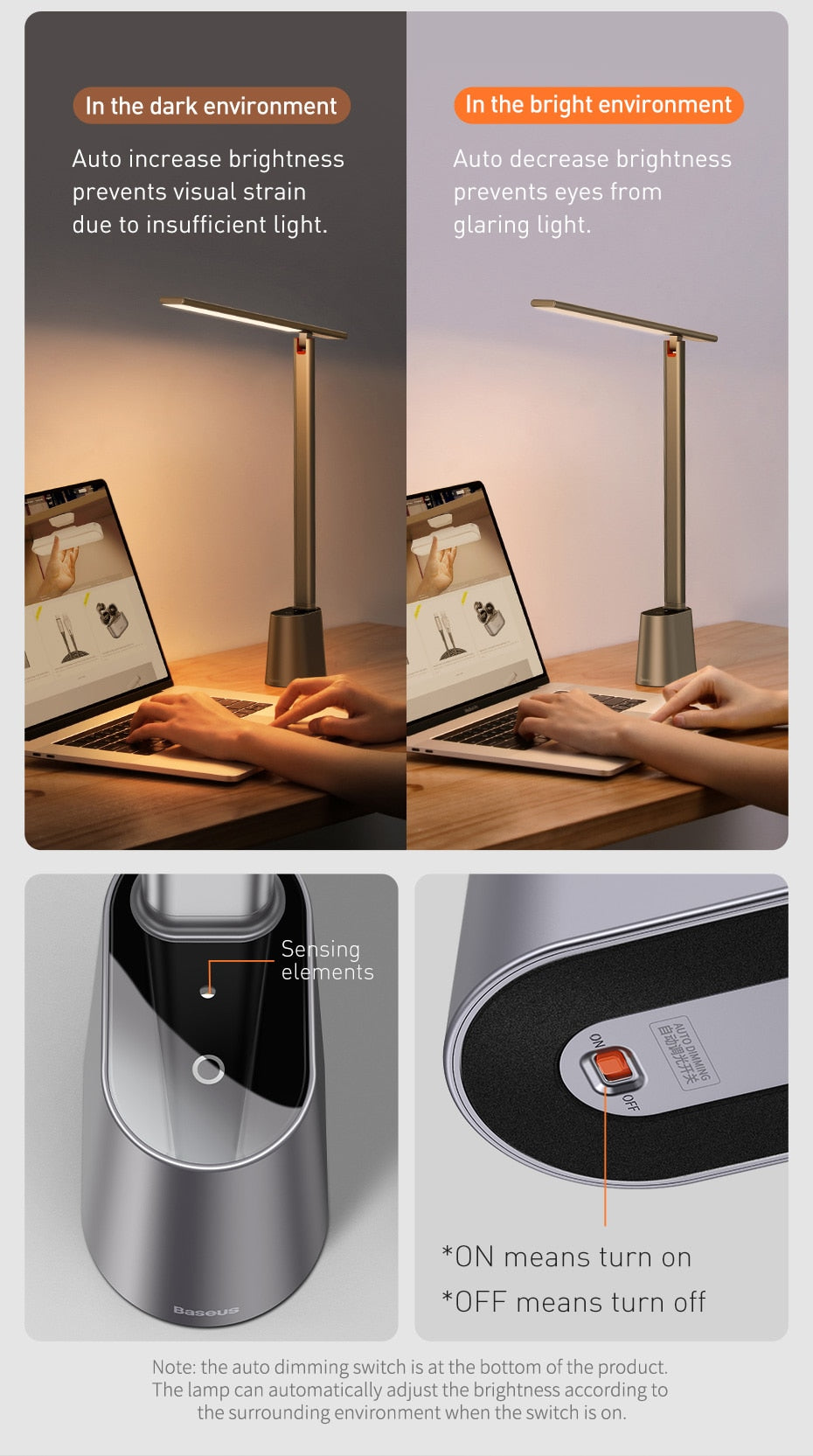 Avtoit | Elegant Eye Protect Dimmable Smart Desk Lamp