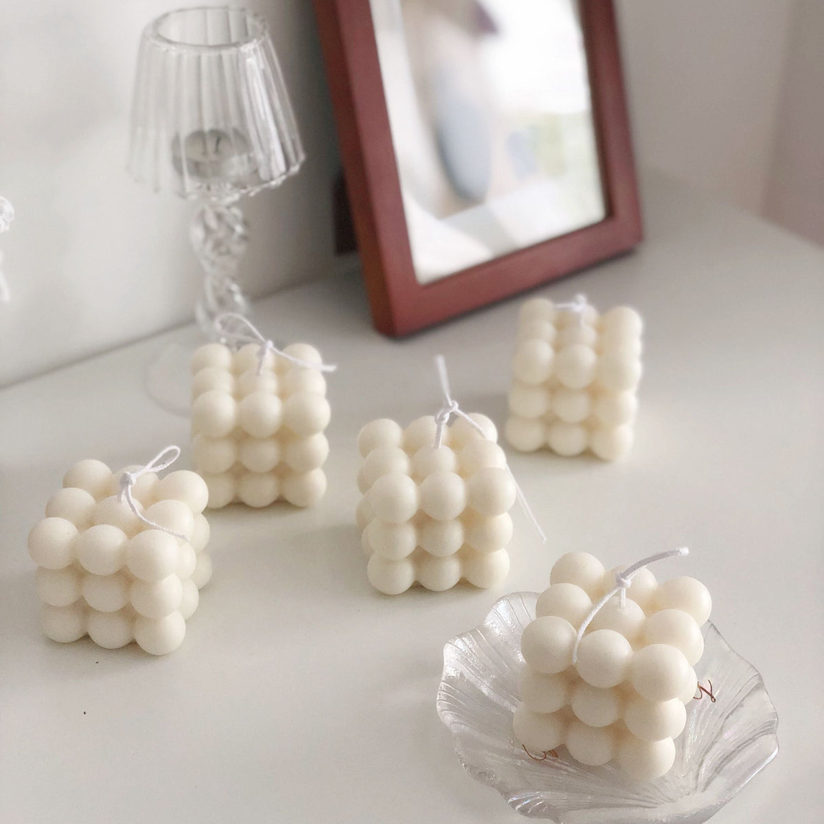 Avtoit | Cube Soy Wax White Candle