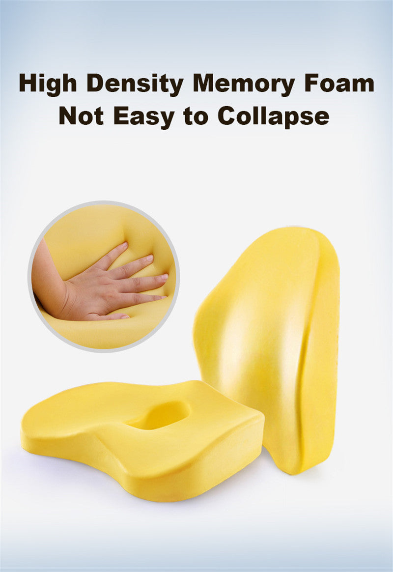 Avtoit | Office Chair Memory Foam Cushion Pillow Set