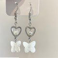 Avtoit | Harajuku Hollow Out Heart Butterfly Drop Earrings For Women
