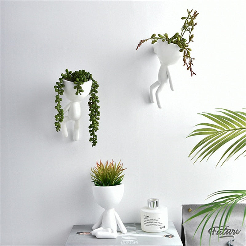 Avtoit | Nordic Hanging Miniature Human Flower Pots