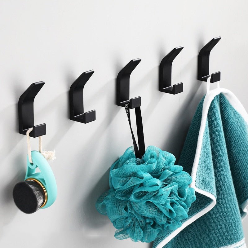 Avtoit | Aviro Aluminum Wall Hooks Black/White - Modern Decorative Coat Hooks