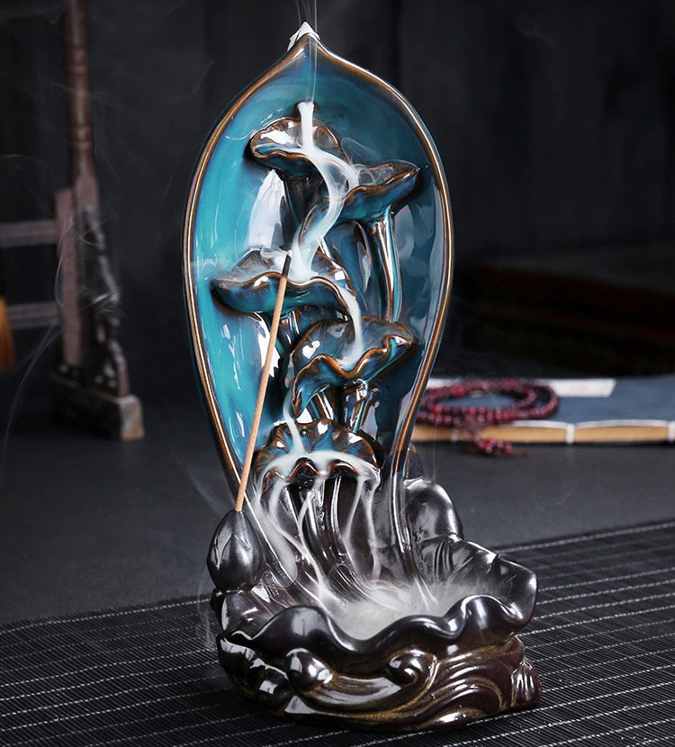 Avtoit | Ceramic Waterfall Backflow Yoga Incense Burner