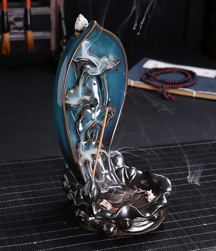 Avtoit | Ceramic Waterfall Backflow Yoga Incense Burner