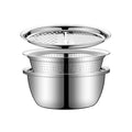 Avtoit | 3in1 Stainless Steel Vegetable Slicer with Drain Basket