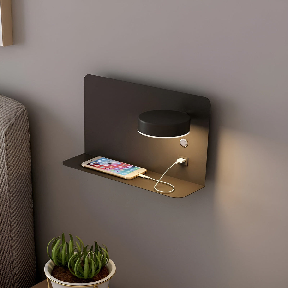 Avtoit | Wall lamp – Rechargeable elegance with USB LED lighting for a luxurious atmosphere