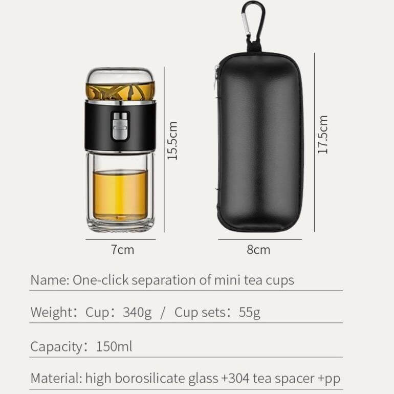 Avtoit | Double Glass Portable Eco-Friendly Tea Infuser