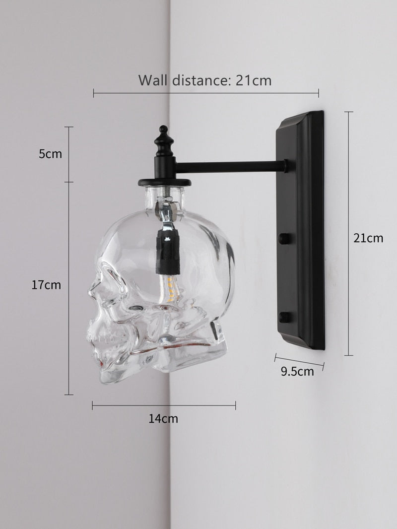 Avtoit | Retro Skull Glass Pendant Light
