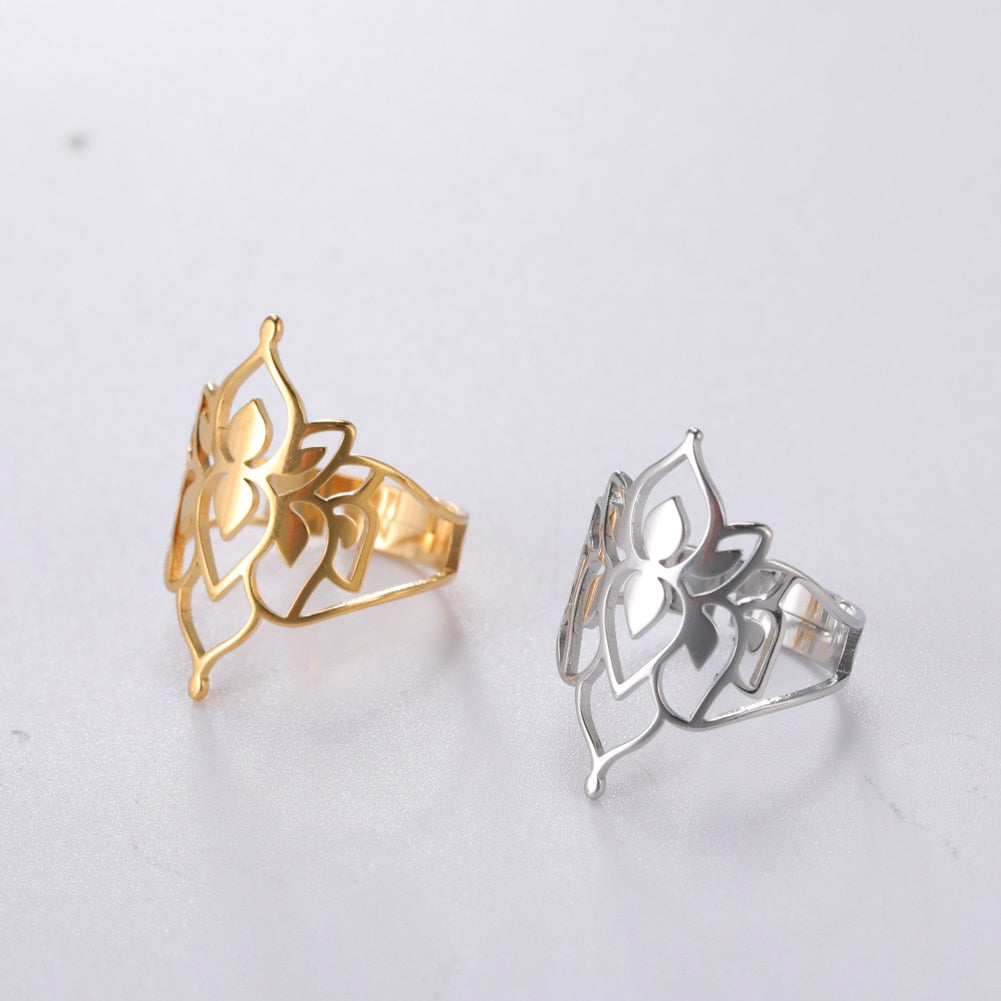 Avtoit | Buddha Vintage Lotus Rings for Women