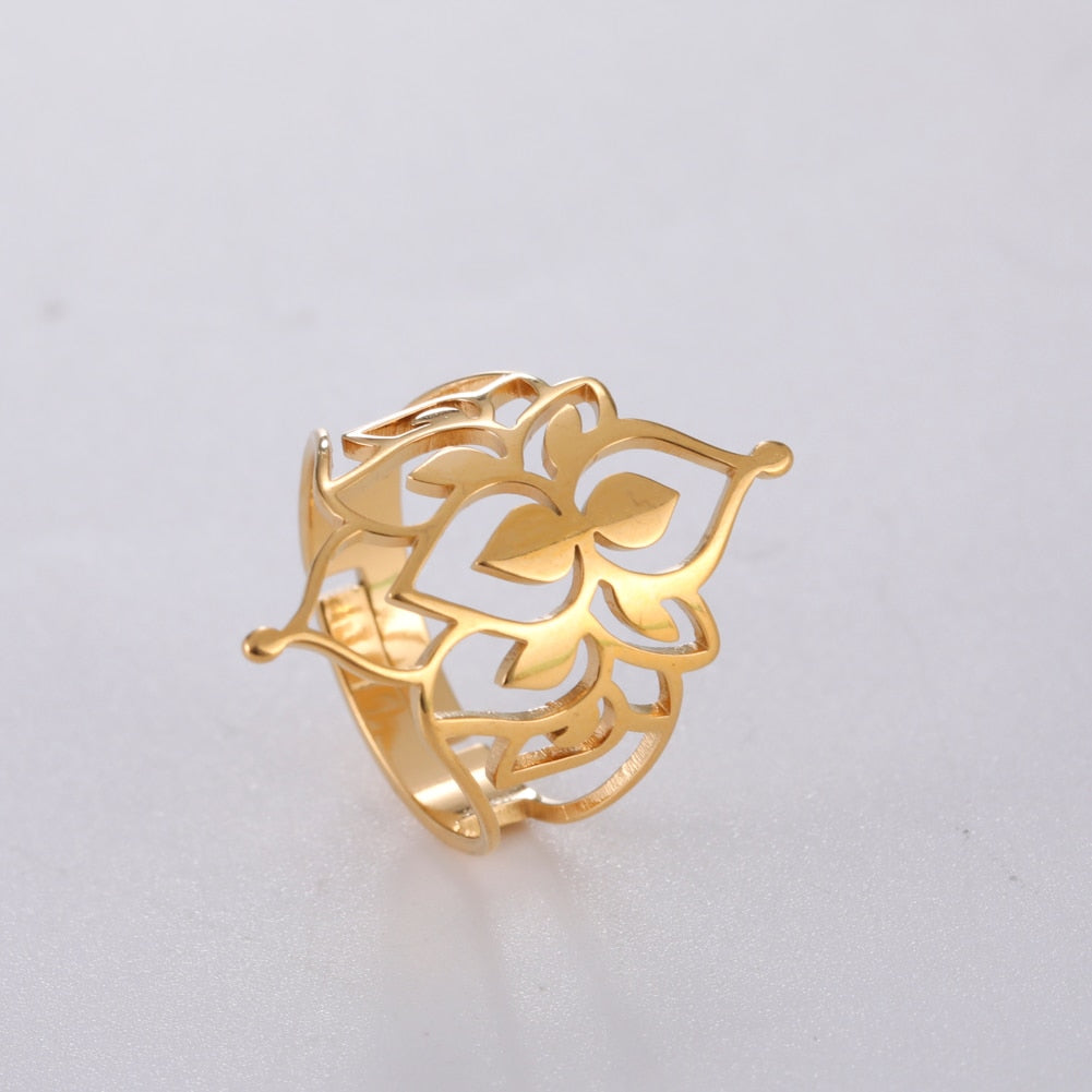 Avtoit | Buddha Vintage Lotus Rings for Women