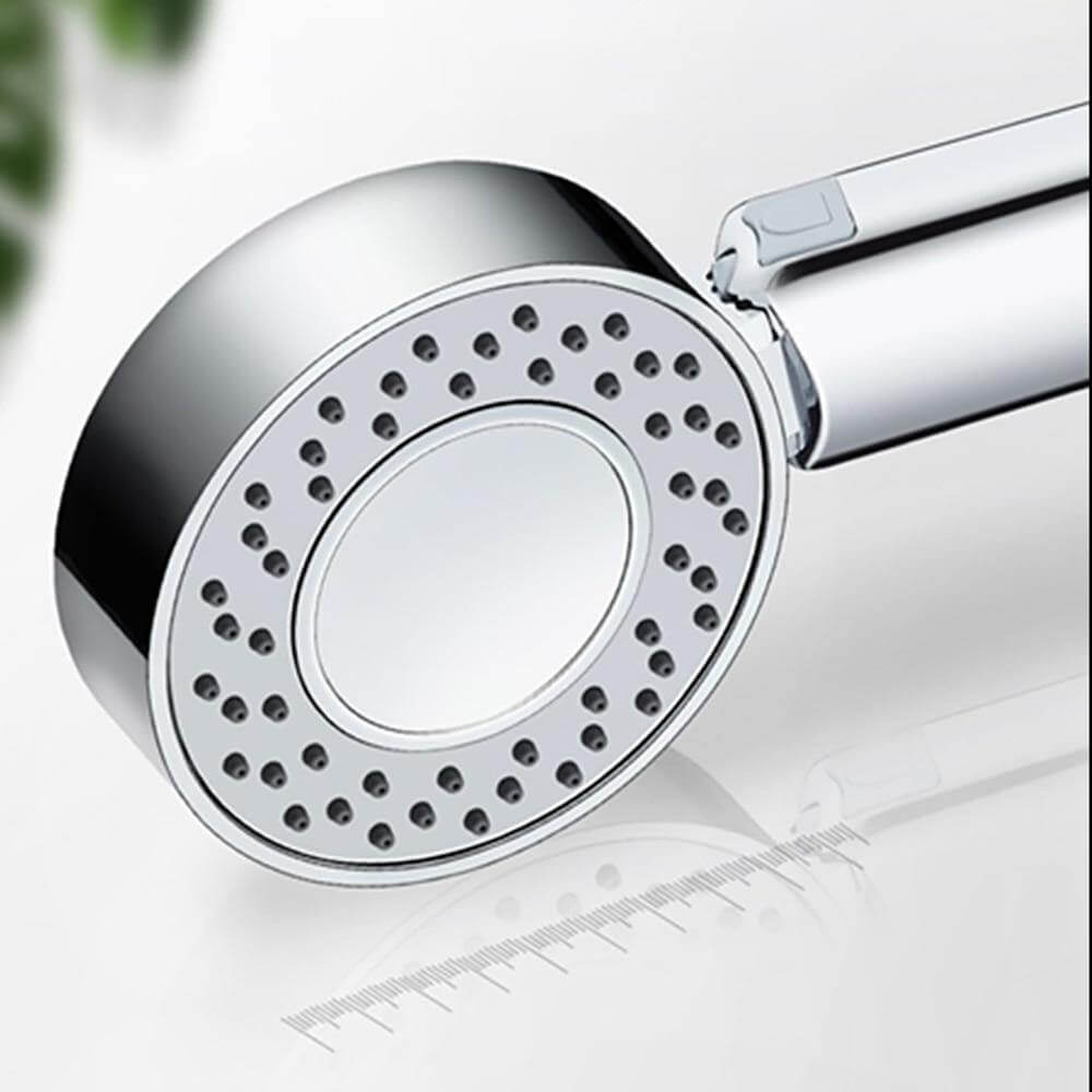 High-Pressure Shower Head with Soap Dispenser and Double-Sided Outlet