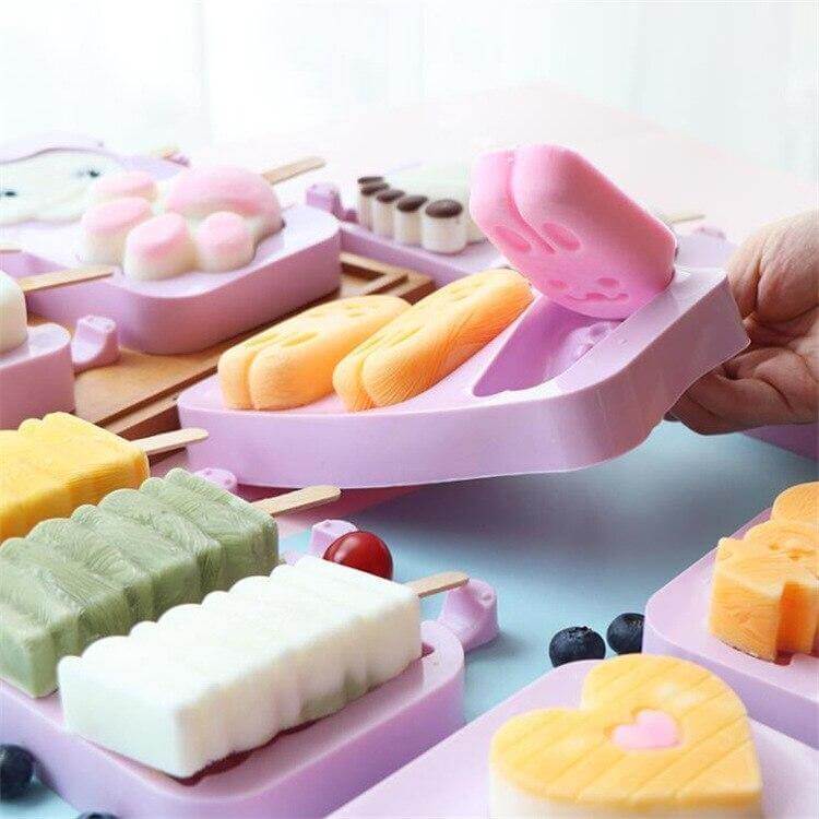 Avtoit | Silicone Cartoon Homemade Ice Cream Molds